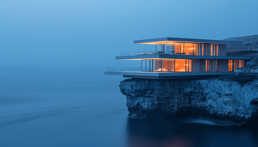 Villa contemporaine face à la mer à Canastel